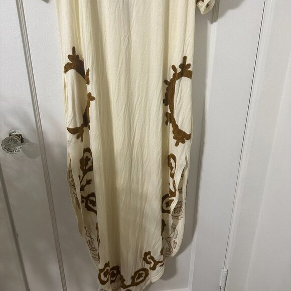 NWOT Free People Laguna Surf Maxi Tee in Ivory Combo Size XS - Picture 5 of 7